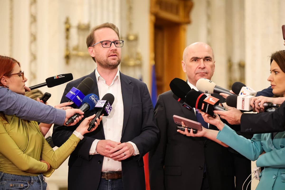 Dominic Fritz și Ilie Bolojan, declarații de presă în Parlament